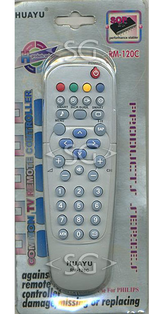 Пульт дистанционного управления для PHILIPS universal RM-120C (корпус типа RC19335003/01) в коробке