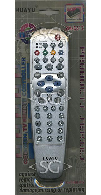 ����� �������������� ���������� ��� PHILIPS universal RM-D612 (������ ���� RC19042008/01) �������