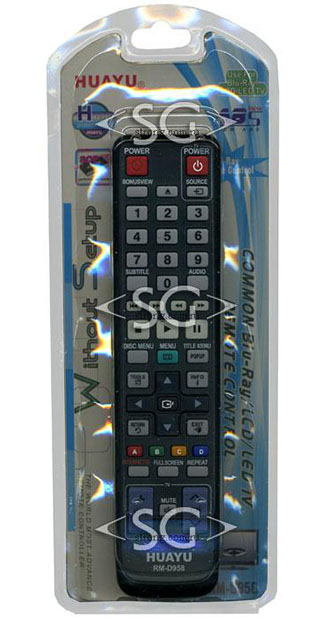 Пульт дистанционного управления для SAMSUNG universal RM-D958 (корпус типа AK59-00104R BD, home theater) блистер