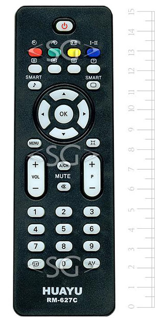 Пульт дистанционного управления для PHILIPS universal RM-627C (корпус типа RC2023601/01) блистер