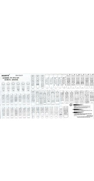 ����� �������������� ���������� ��� PHILIPS universal RM-D631 (������ ���� RC1683706/01) �������