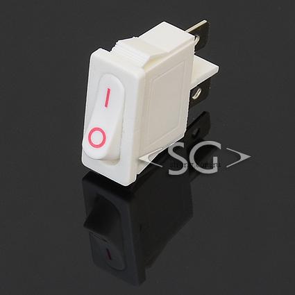 Переключатель KCD1-110 (KCD1-110O0111WWA) 6A 2pin WHITE