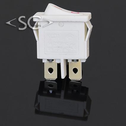 Переключатель KCD1-110 (KCD1-110O0111WWA) 6A 2pin WHITE