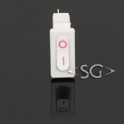 Переключатель KCD1-110 (KCD1-110O0111WWA) 6A 2pin WHITE