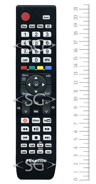 Пульт дистанционного управления для HISENSE EN-32961HS 3D /orig./
