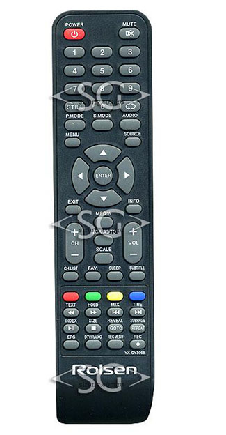 Пульт дистанционного управления для ROLSEN YX-CY309E tv RL-29D1307T2C и др/RUBIN YX-CY309E tv RB-19SE5T2C и др/ SHIVAKI/orig./