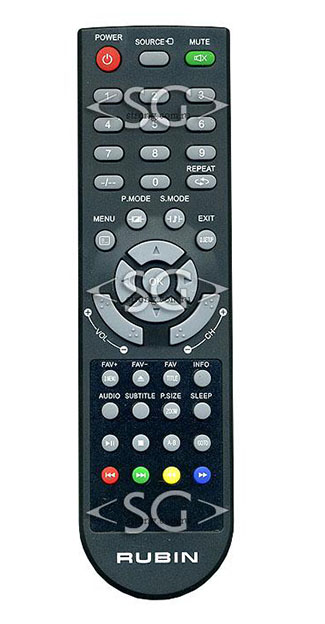 Пульт дистанционного управления для RUBIN XYX-648B1 tv RB-19SL2U, RB-19S2U, RB-22S2UF, RB-24S2UFи др. /orig./