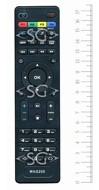 Пульт дистанционного управления для Ростелеком MAG 255 HD IPTV (IPTV приставка ) (MAG 245,250,254,260,270,275,350,351,352)
