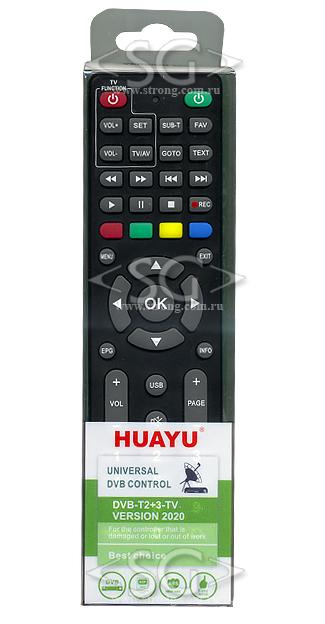 Пульт дистанционного управления универсальный для DVB-T2+3 ресиверов+TV ver2020(длинные)(инст. на русс.яз. с цв.фото)блистер