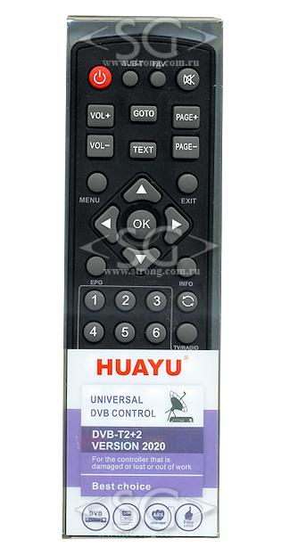 Пульт дистанционного управления универсальный для DVB-T2+2 ресиверов ver2020 (инст.на русс.яз. с цв.фото)блистер