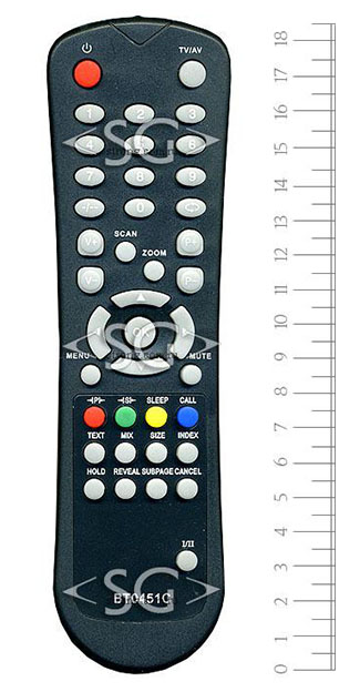 Пульт дистанционного управления для SHIVAKI BT-0451C tv STV-26L2 и др./TECHNO BT-0451C tv TS-1505 и др./Erisson tv 26LM07 и др.