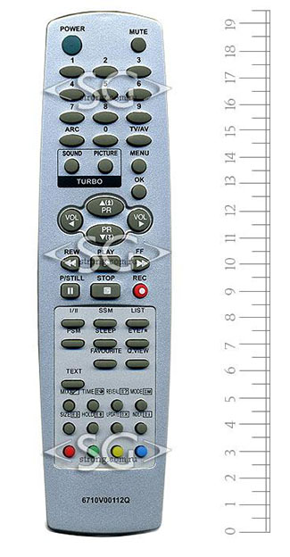 Пульт дистанционного управления для LG 6710V00112Q