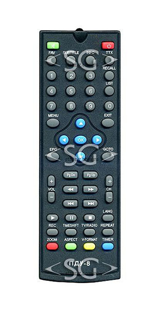 Пульт дистанционного управления для ORIEL пду- 8 для DVB-T2 рес.810(303,310,320,811,812,814,826,890,930)/ROLSEN RDB-503(504,512)