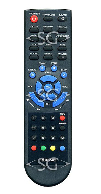 Пульт дистанционного управления для ROLSEN RDB-502 DVB-T2 (RDB-401,402,505,506N,507,509,509N,510,511N,601,701,702,703,704,801)
