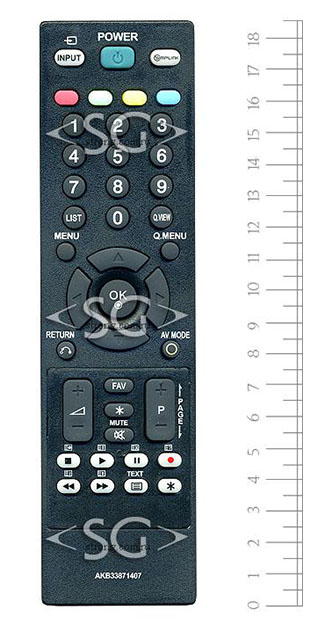 Пульт дистанционного управления для LG AKB33871407 (AKB33871413)
