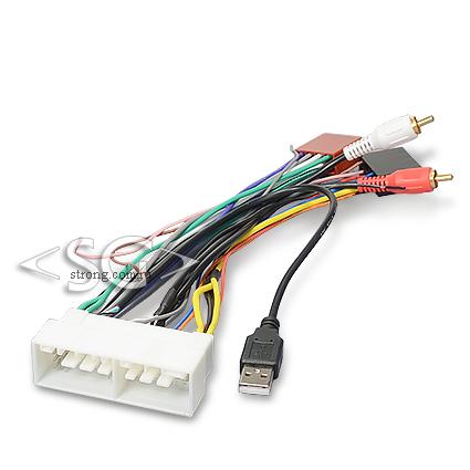 Разъём / переходник для магнитолы ISO (евро) (AUX + USB) Kia 2017/ Intro HY-04 Hyundai Solaris 2016+ 20cm