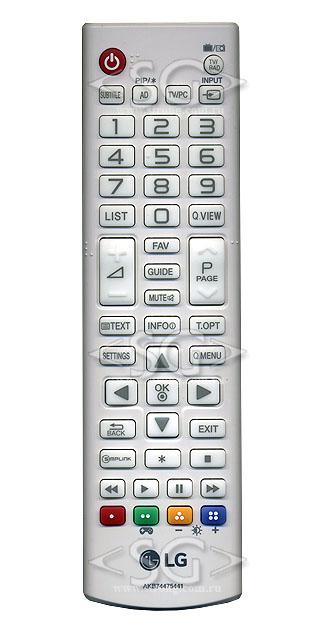 Пульт дистанционного управления для LG AKB74475441 белый pip /orig./