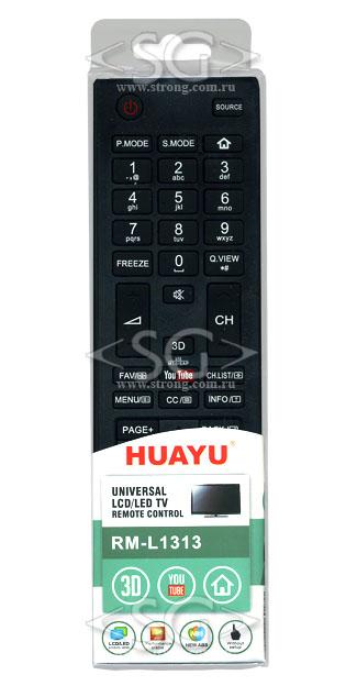 Пульт дистанционного управления для HAIER universal RM-L1313 ( корпус типа HTR-A18 YouTube, 3D, переключение 6-и кодов) блистер