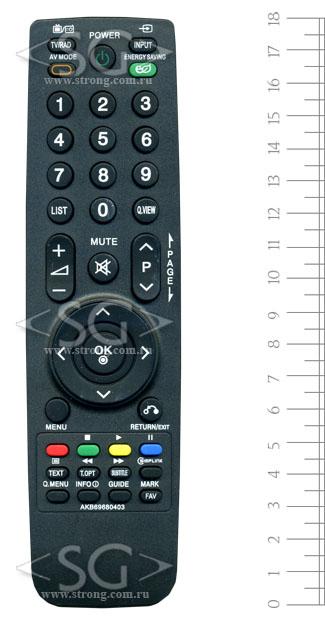 Пульт дистанционного управления для LG AKB69680403 (=AKB69680438, AKB69680408)