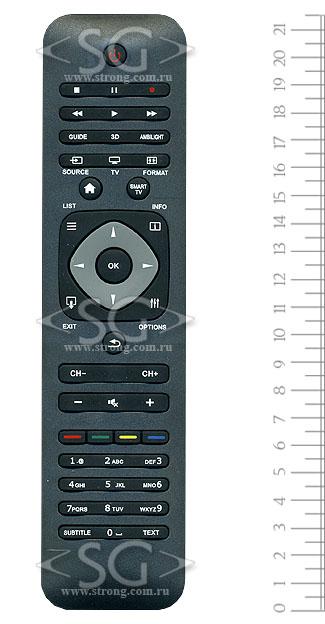 Пульт дистанционного управления для PHILIPS 2422 549 90477 (996590004895) 3D,Ambil,smart (=2422 549 90507 (YKF314-00) белый)