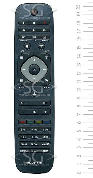 Пульт дистанционного управления для PHILIPS universal RM-D1110 (корпус типа 2422 549 90467 (YFK309-001)) в коробке