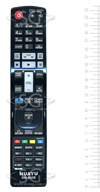 Пульт дистанционного управления для LG universal RM-B938 (корпус типа AKB72976011 3D Blu-Ray home theater ) блистер