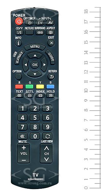 Пульт дистанционного управления для PANASONIC N2QAYB000803 usb