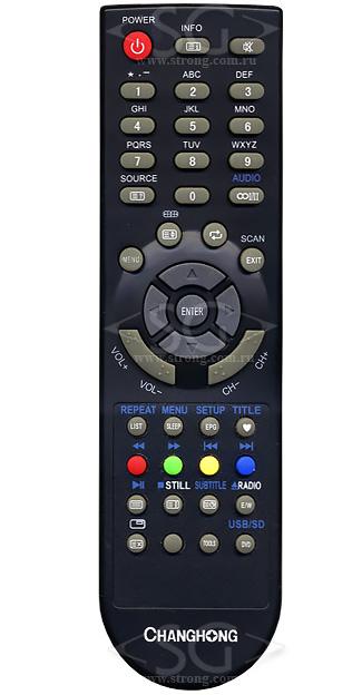 Пульт дистанционного управления для CHANGHONG E16B389A tv+dvd /orig./