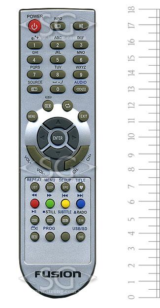 Пульт дистанционного управления для FUSION FLTV-19L12B, FLTV-22LF12B / SUPRA /orig./