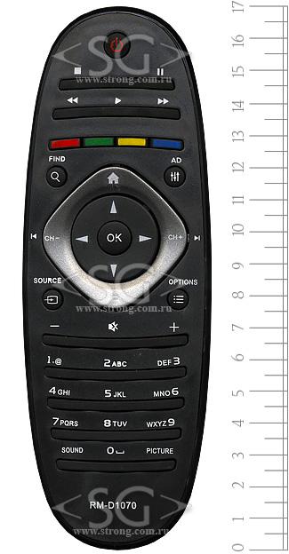 Пульт дистанционного управления для PHILIPS universal RM-D1070 (корпус типа 2422 549 90301) в коробке