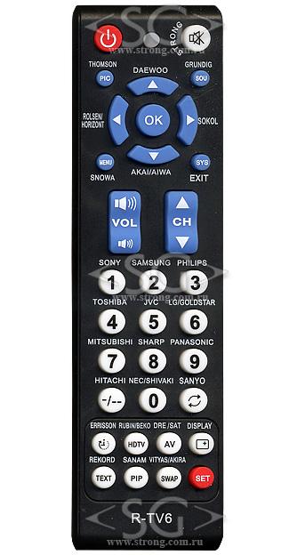 ����� �������������� ���������� ������������� ��� TV R-TV6 (RI-TV6) (���������� �� ������� �����) � �������