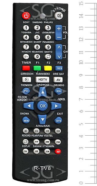 ����� �������������� ���������� ������������� ��� TV R-TV8 (RI-TV8) (���������� �� ������� �����) � �������