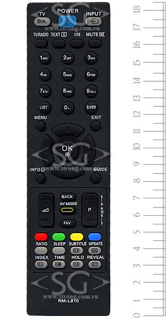 ����� �������������� ���������� ��� LG universal RM-L810 (������ ���� AKB33871401 lcd) � �������