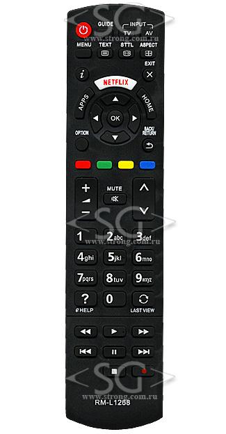 Пульт дистанционного управления для PANASONIC universal RM-L1268 ( корпус типа N2QAYB001009 NETFLIX ) в коробке