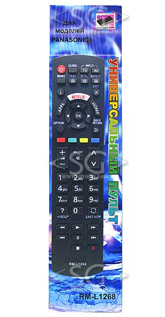 Пульт дистанционного управления для PANASONIC universal RM-L1268 ( корпус типа N2QAYB001009 NETFLIX ) в коробке