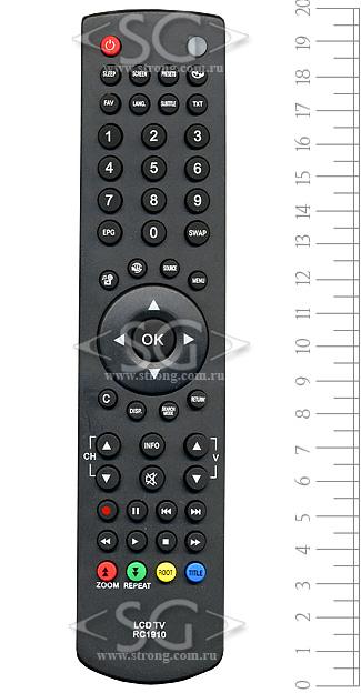 Пульт дистанционного управления для SHARP RC1910 (tv LC-40SH340EV, LC-32LE510E и др) / SANYO tv CE32LD08DVN-B / TOSHIBA RC-1910