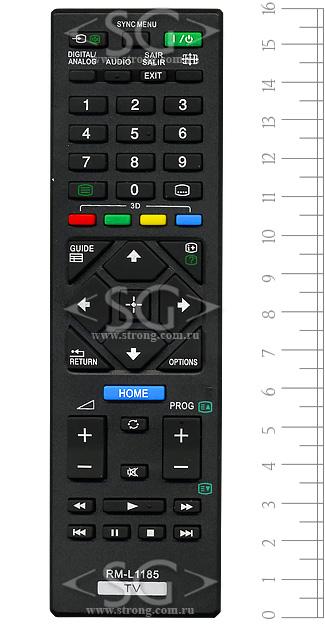 Пульт дистанционного управления для SONY universal RM-L1185 (корпус типа RM-ED054+3D) в коробке