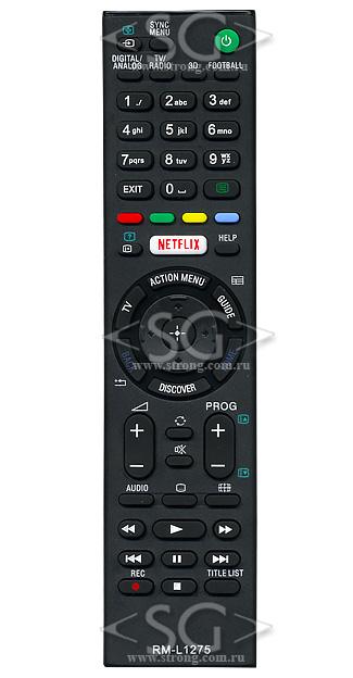 Пульт дистанционного управления для SONY universal RM-L1275 (корпус типа RMT-TX101D 3D, NETFLIX) в коробке