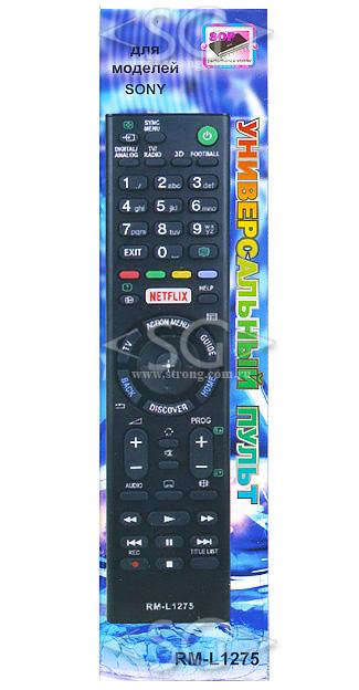 Пульт дистанционного управления для SONY universal RM-L1275 (корпус типа RMT-TX101D 3D, NETFLIX) в коробке