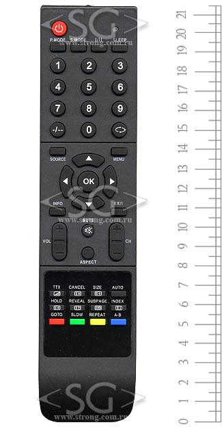 Пульт дистанционного управления для MYSTERY tv MTV-1605W, MTV-1905W, MTV-2205W без dvd (HOF09D500GPD6, HOF10A317GPD9)