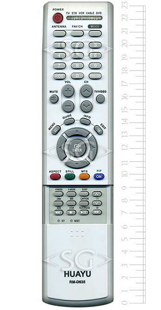 ����� �������������� ���������� ��� SAMSUNG universal RM-D635 (������ ���� BN59-00468 lcd (PIP, � �������)) �������