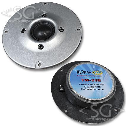 Громкоговоритель ( динамик) TW-318 (110*h2*откр.магн.70mm) 8 Om 20/40W (MAX)