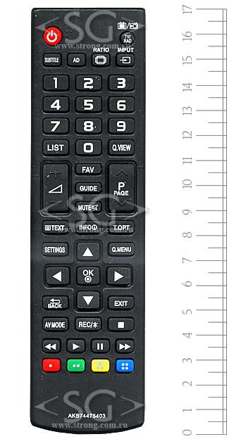 Пульт дистанционного управления для LG AKB74475403 (=AKB73715679)
