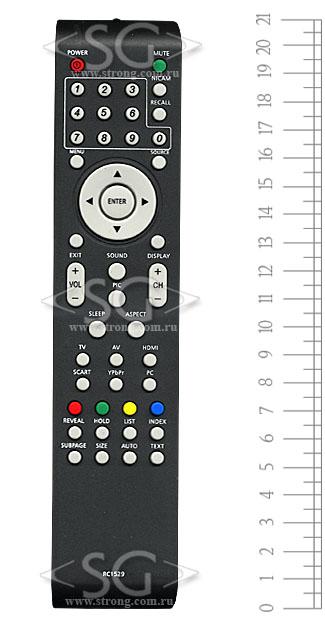 Пульт дистанционного управления для MYSTERY RC1529(KT6949) / BBK RC1529/SUPRA STV-LC3202W/AKIRA LCT-32MT02ST/HELIX HTV-1909