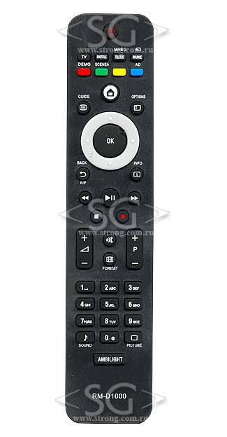 Пульт дистанционного управления для PHILIPS universal RM-D1000 (корпус типа RC-4495/01 ambil.) в коробке