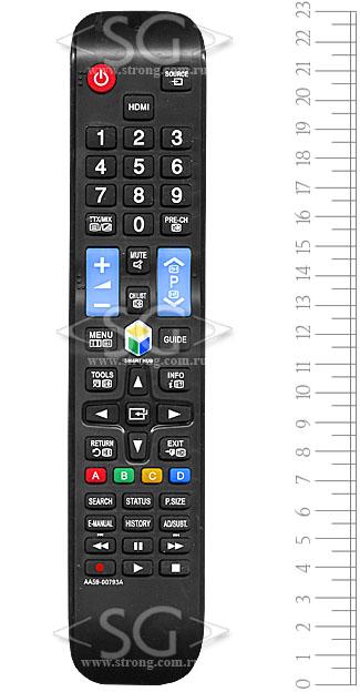 Пульт дистанционного управления для SAMSUNG AA59-00793A smart чёрный (=AA59-00795A белый) (=AA59-00790A)