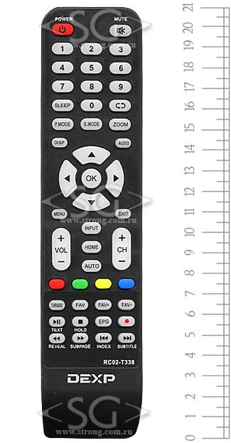 Пульт дистанционного управления для DEXP RC02-T338 (F32D7000C) /SUPRA RC02-T338 (STV-LC32LT0060F) /orig./