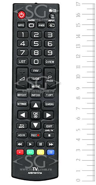 Пульт дистанционного управления для LG AKB73975734 (=AKB73715680)