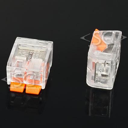 Соединитель клеммный PCT-412 (аналог WAGO 221-412) 2 контакта