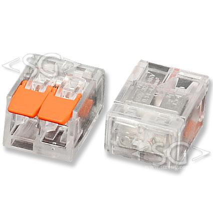 Соединитель клеммный PCT-412 (аналог WAGO 221-412) 2 контакта